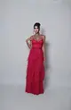 VESTIDO LONGO TULE GLITTER CASCATA SAIA