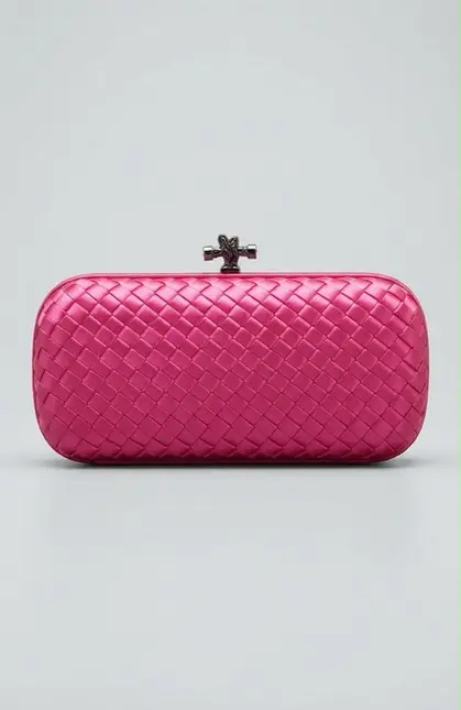 BOLSA CLUTCH BOTTEGA KNOT RETANGULAR