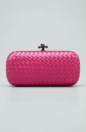 BOLSA CLUTCH BOTTEGA KNOT RETANGULAR