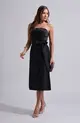 VESTIDO MIDI TOMARA QUE CAIA ZIBELINE C/ FAIXA