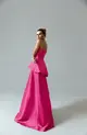VESTIDO LONGO ZIBELINE TOMARA QUE CAIA PEPLUM SORI