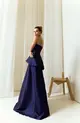 VESTIDO LONGO ZIBELINE TOMARA QUE CAIA PEPLUM SORI