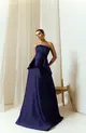 VESTIDO LONGO ZIBELINE TOMARA QUE CAIA PEPLUM SORI