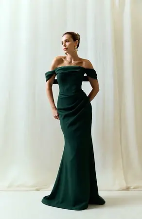 VESTIDO LONGO CREPE CORSET SORI