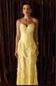 VESTIDO LONGO ZIBELINE E CHIFFON BABADO SORI