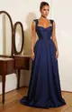VESTIDO LONGO TAFETA REGATA MEIA TAÇA SORI