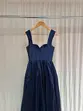 VESTIDO LONGO TAFETA REGATA MEIA TAÇA SORI