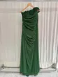 VESTIDO LONGO DRAPEADO CHIFFON CAPA FLORES SORI