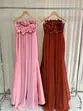 VESTIDO LONGO CHIFFON FLORES SORI