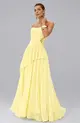 VESTIDO LONGO CHIFFON E RENDA CORSET SORI