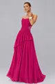 VESTIDO LONGO CHIFFON E RENDA CORSET SORI