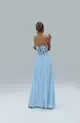 VESTIDO LONGO CHIFFON E RENDA CORSET SORI