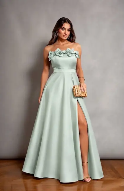 VESTIDO LONGO TOMARA QUE CAIA FLOR ZIBELINE