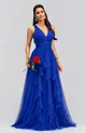 VESTIDO LONGO TULE ONDAS