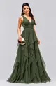 VESTIDO LONGO TULE ONDAS