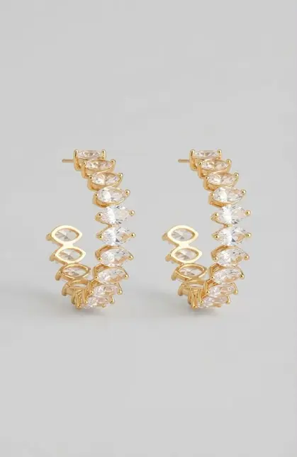 BRINCO ARGOLA COM ZIRCONIA