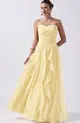 VESTIDO LONGO TULE BUSTO DRAPEADO SAIA CASCATA