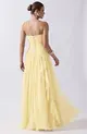 VESTIDO LONGO TULE BUSTO DRAPEADO SAIA CASCATA