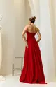VESTIDO LONGO CHIFON TQC CORSET SOBREPOSTO