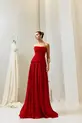 VESTIDO LONGO CHIFON TQC CORSET SOBREPOSTO
