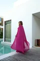 VESTIDO LONGO TOMARA QUE CAIA DRAPEADO CAPA FLOR