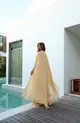 VESTIDO LONGO TOMARA QUE CAIA DRAPEADO CAPA FLOR