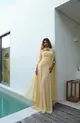 VESTIDO LONGO TOMARA QUE CAIA DRAPEADO CAPA FLOR